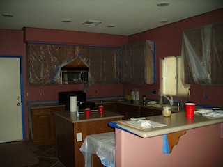 Kitchen Being Painted